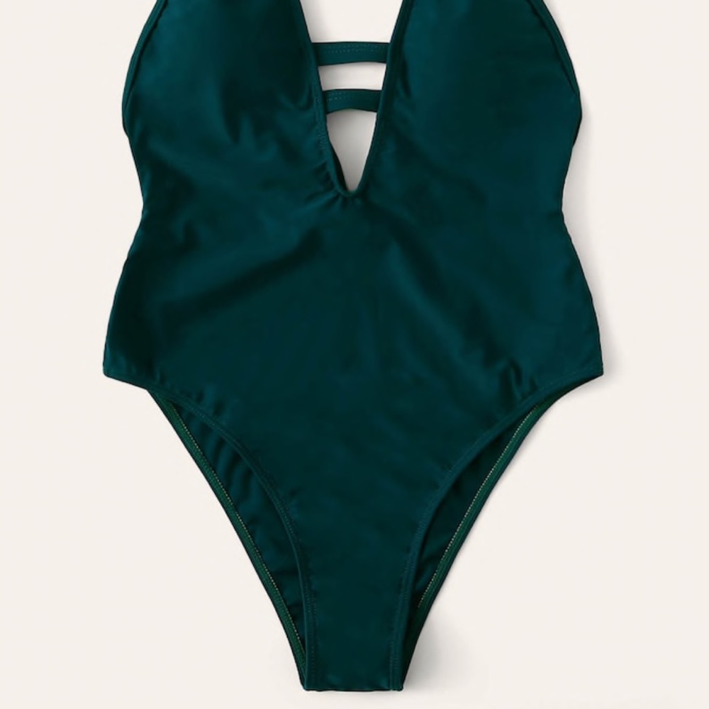 Ruffled V-Cut One Piece - Picture 6 of 9